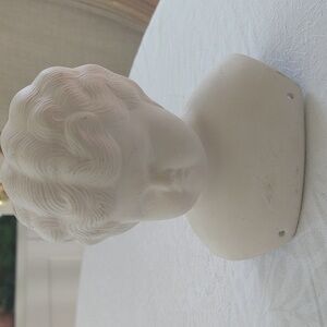Vintage antique German Hertwig reproduction dolls head large 6" tall